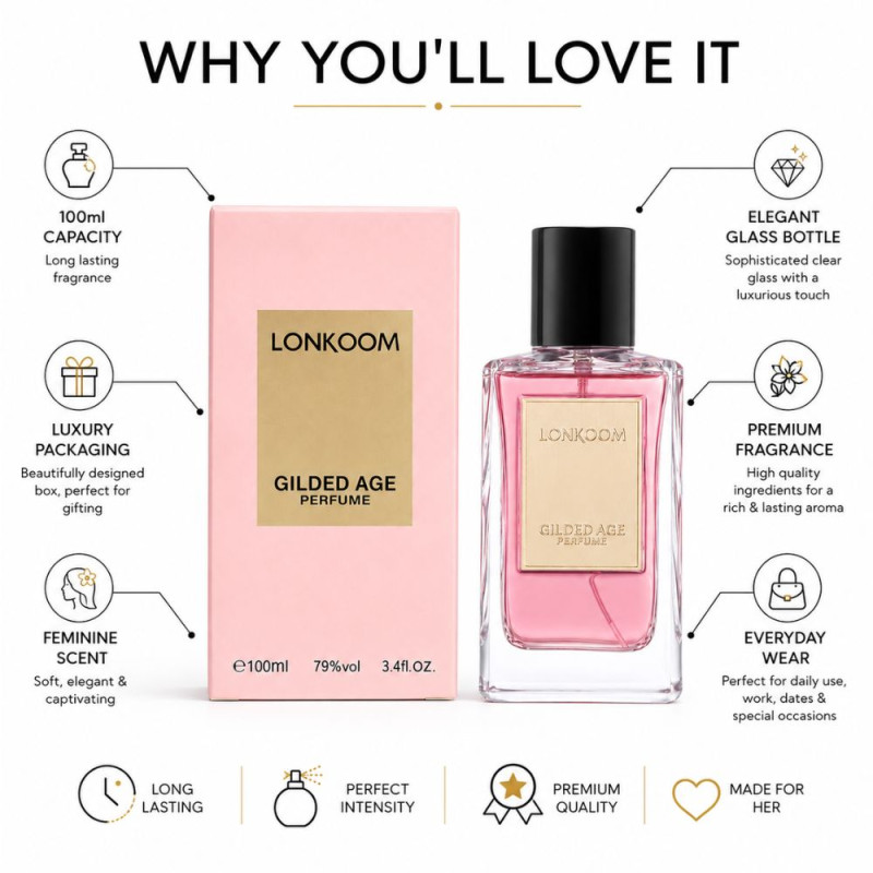 Stylish Parfume – Pink Premium Quality (100ml | 12 x 6 x 5.5 cm)