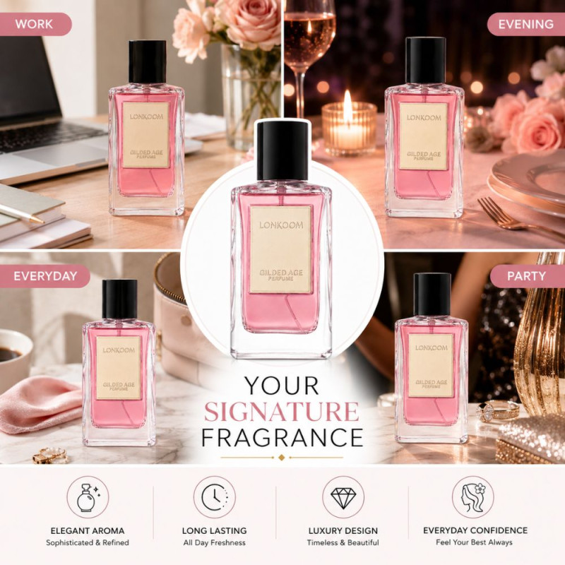 Stylish Parfume – Pink Premium Quality (100ml | 12 x 6 x 5.5 cm)