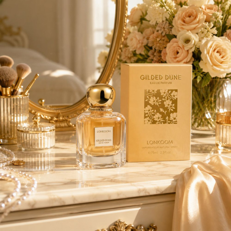 Modern Parfume – Beige Premium Quality (75ml | 14 x 9 x 6.5 cm)