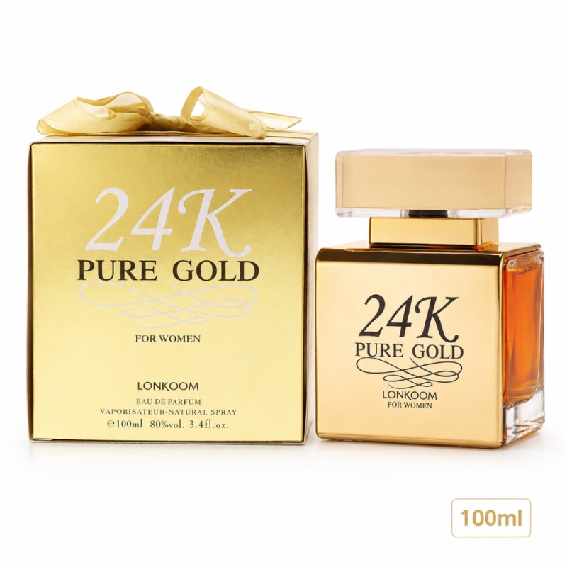 Lonkoom "24K Pure Gold" EDP Bottle - 100 ml