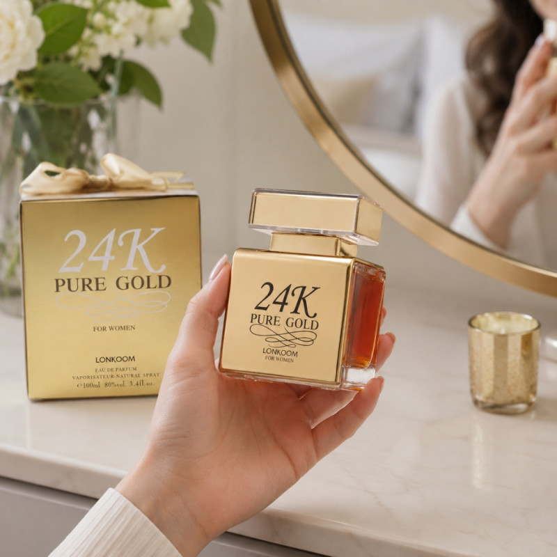 Lonkoom "24K Pure Gold" EDP Bottle - 100 ml