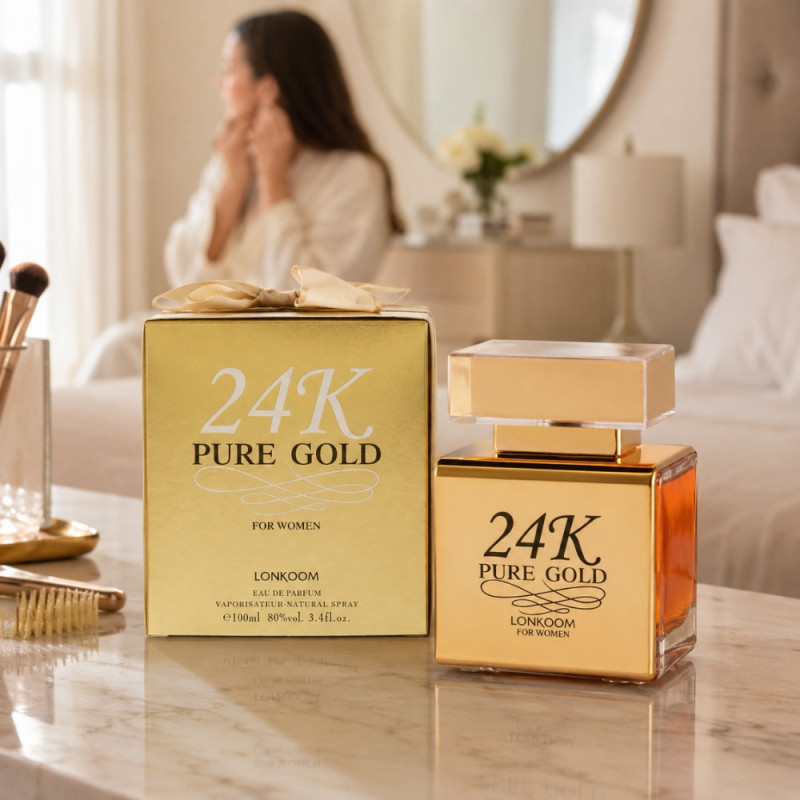 Lonkoom "24K Pure Gold" EDP Bottle - 100 ml