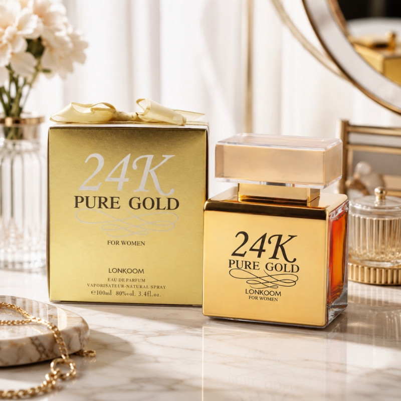 Lonkoom "24K Pure Gold" EDP Bottle - 100 ml