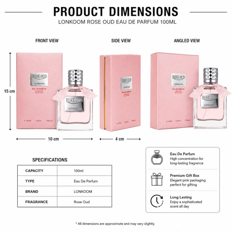 Professional Parfume – Silver Premium Quality (100ml | 15 x 10 cm)