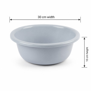 Elite Shield Plastic Bowl Designed for Everyday Cooking &amp; Kitchen Excellence – Light Blue (H-10cm X W-30cm)