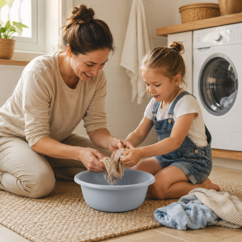 Elite Shield Plastic Bowl Designed for Everyday Cooking &amp; Kitchen Excellence – Light Blue (H-10cm X W-30cm)