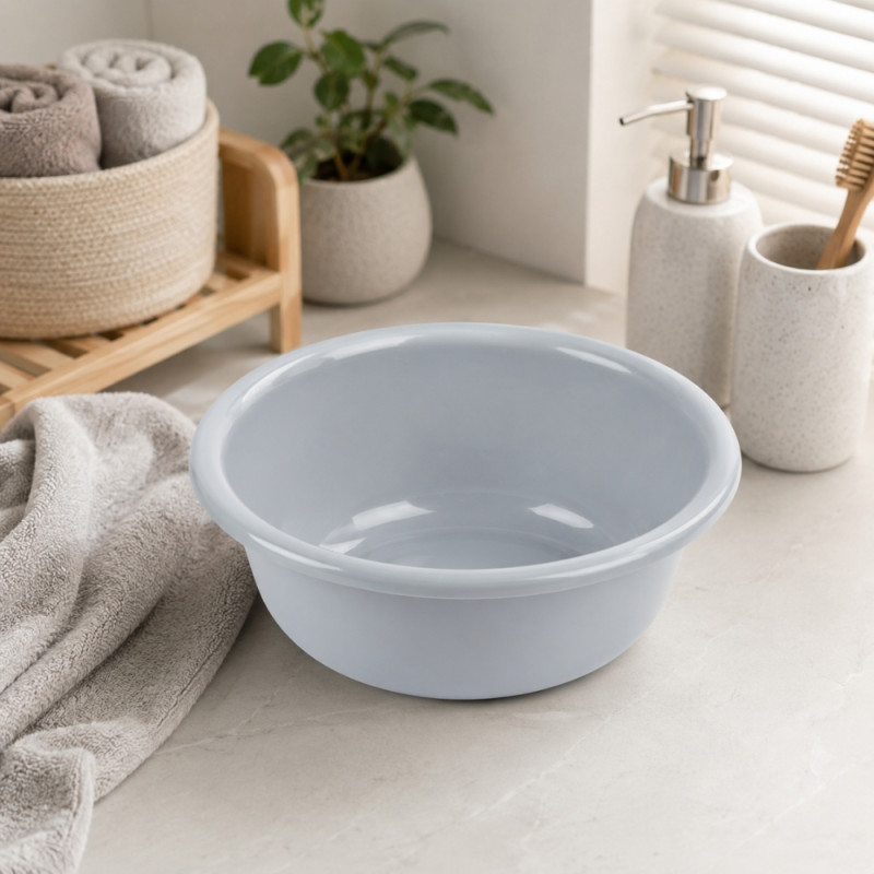 Elite Shield Plastic Bowl Designed for Everyday Cooking &amp; Kitchen Excellence – Light Blue (H-10cm X W-30cm)