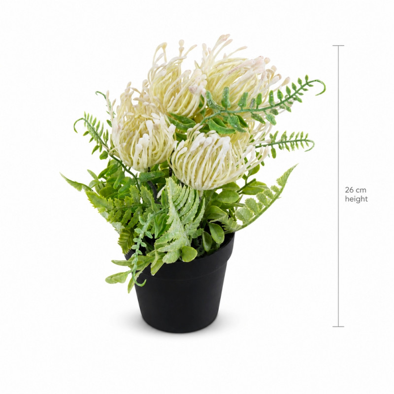 39-Piece Artificial Flower Arrangement – Green (H-26cm)