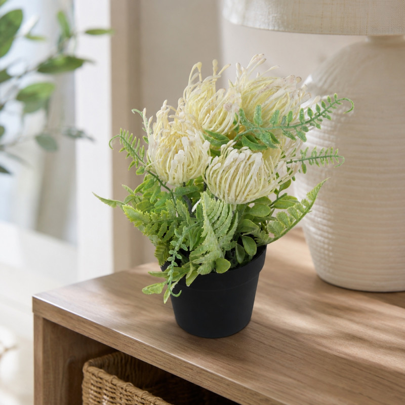 39-Piece Artificial Flower Arrangement – Green (H-26cm)