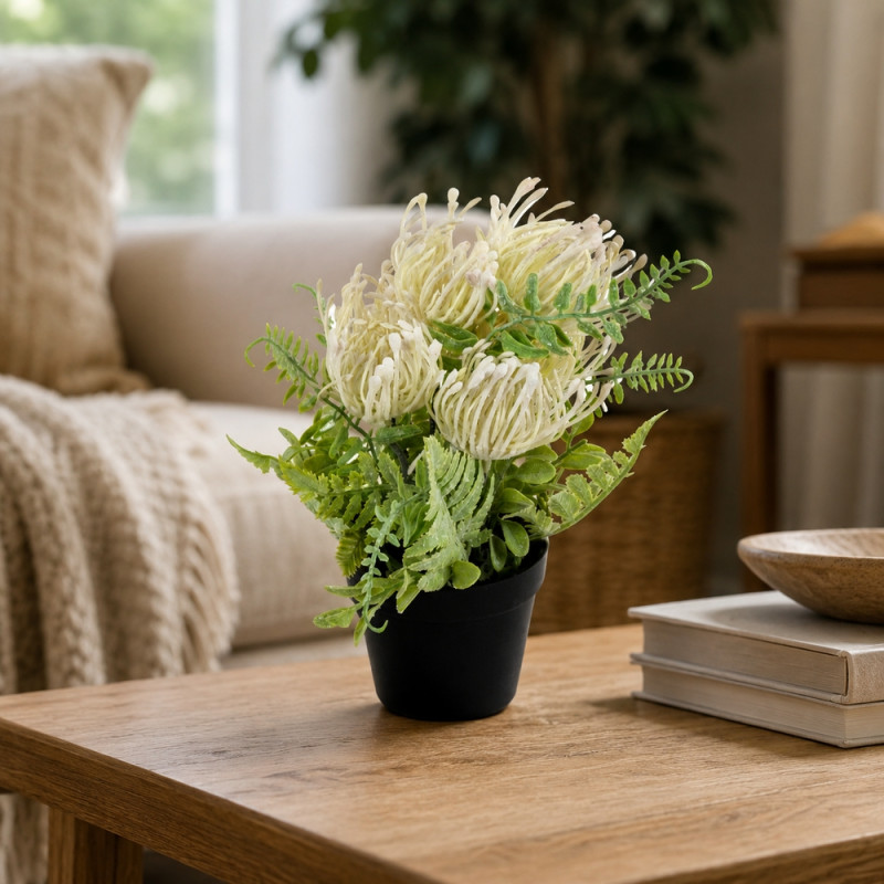 39-Piece Artificial Flower Arrangement – Green (H-26cm)