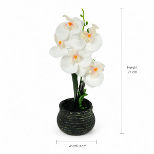 Elegant White Orchid – Artificial Flower
