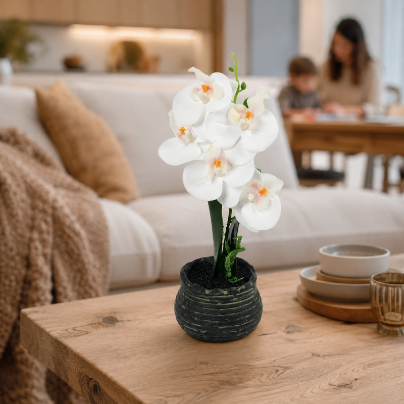 Elegant White Orchid – Artificial Flower
