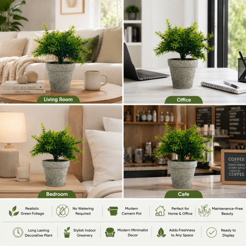 Stylish Artificial Flower – Green Premium Quality (27x11cm)
