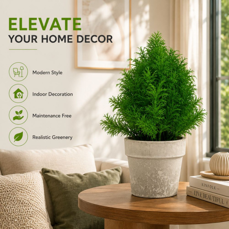 Modern Gleam Artificial Flower Designed for Home Décor &amp; Event Styling – Green (H-29, W-8.5 CM)