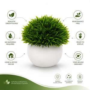 Professional Artificial Flower – Green Premium Quality (13x8cm)