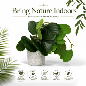 Premium Artificial Flower – Green Premium Quality (40cm)