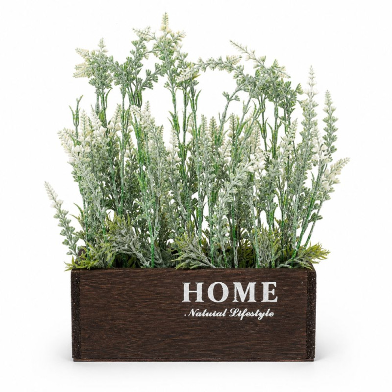 Essential Artificial Flower – Light Green Brown Premium Quality (35 x 18 x 8 x 9.5 cm)