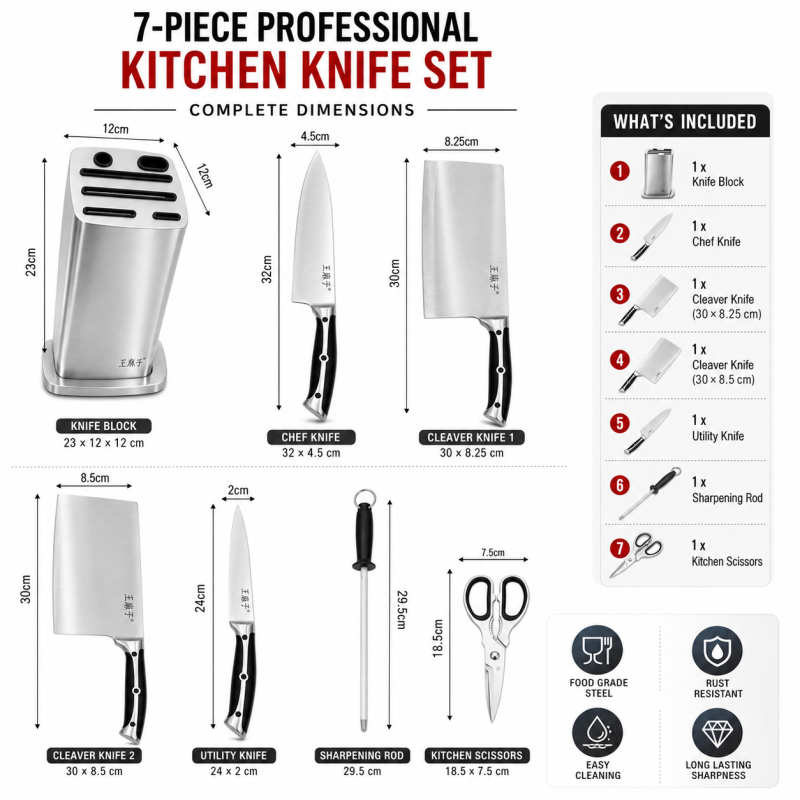 Alloy Pro Tool Set Designed for DIY Projects & Professional Work – Stainless Steel (H-23, W-12, L-12 CM)