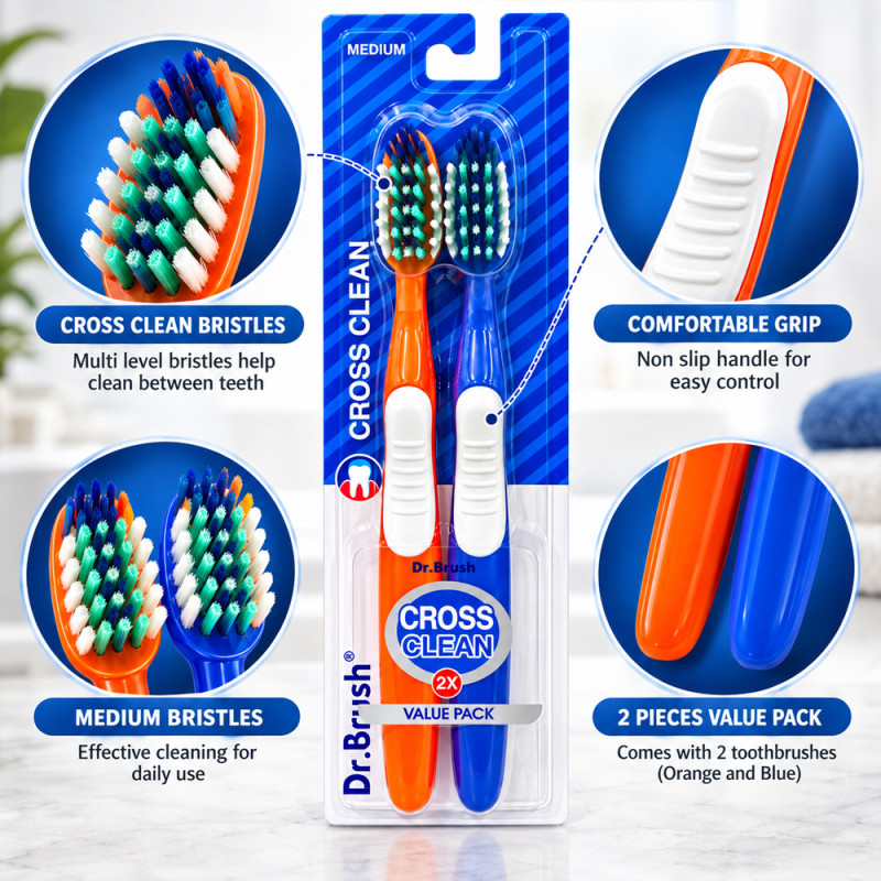Cross Clean Toothbrushes