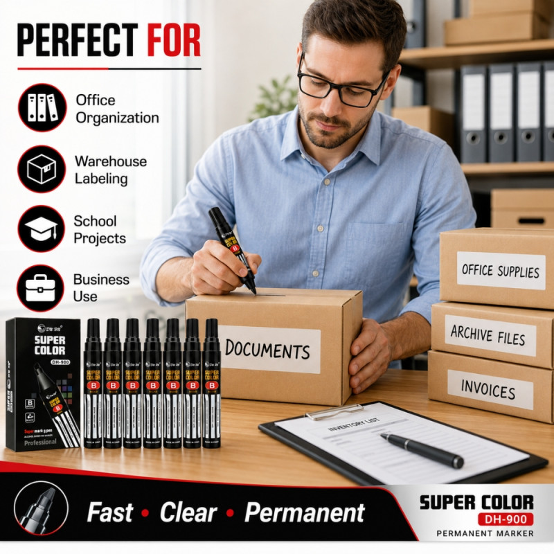 Superior marker – Black Premium Quality (6PCS)