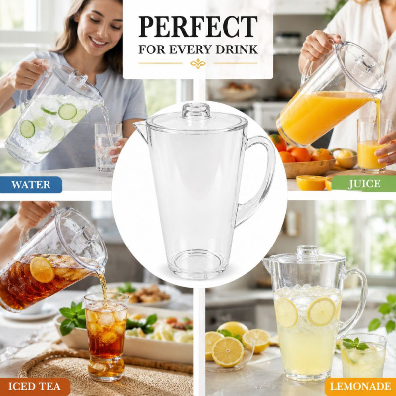 Professional Acrylic Mug – Transparent Premium Quality (15 x 17 cm)