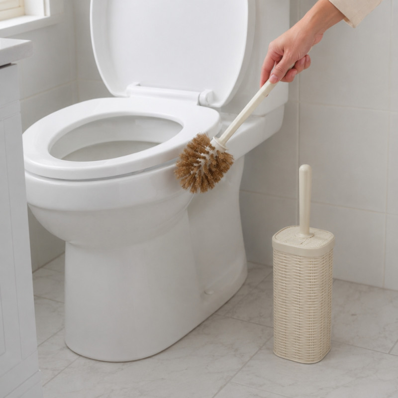 Elegance Toilet Can (H-18.5 cm x W-11.5 cm) – White