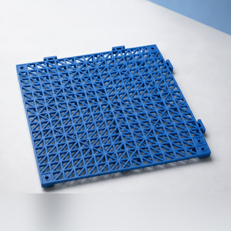Rubber Interlocking Floor Tiles (29 x 29 cm) – Blue