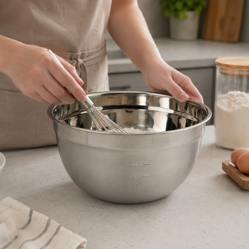 Superior Find Salad Basin Designed for Everyday Cooking &amp; Kitchen Excellence – Stainless Steel (H-14, DIA-26 CM)