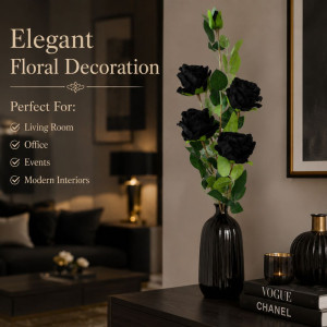 Classic Artificial Flower – Green Light Brown Premium Quality (115 cm)