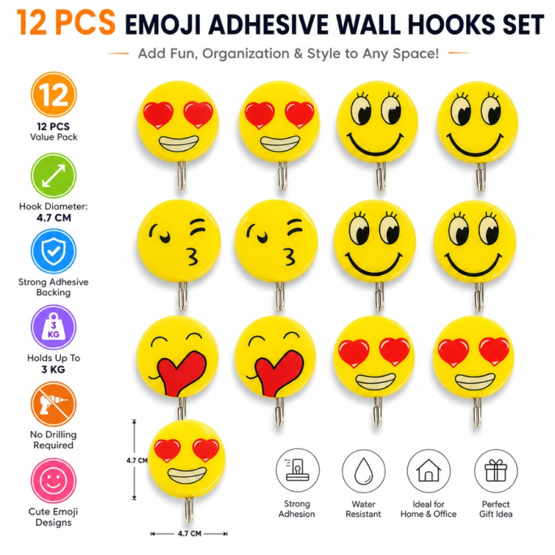 Emoji Wall Hooks