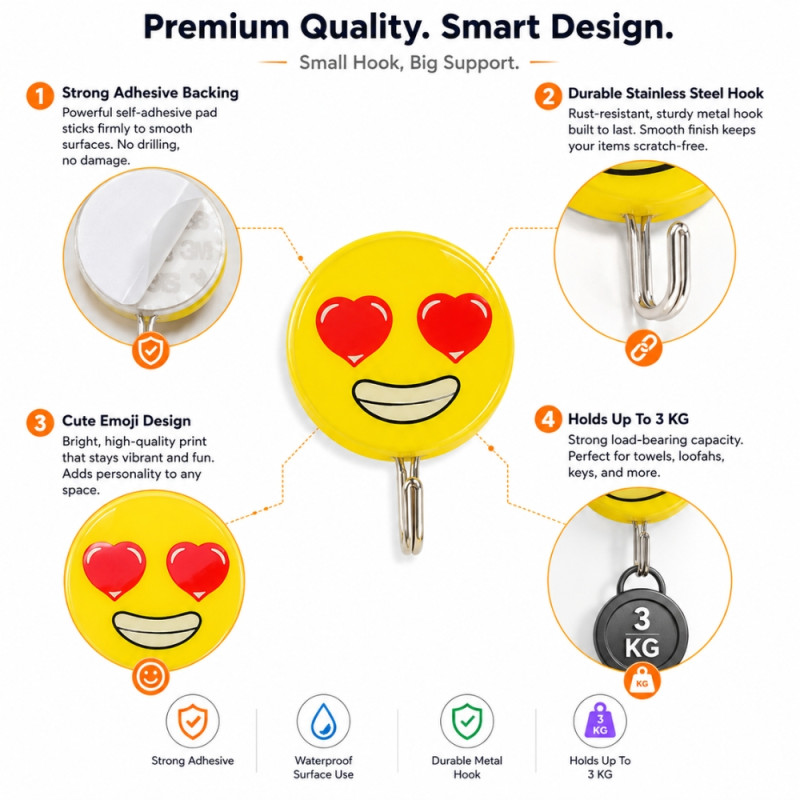 Emoji Wall Hooks