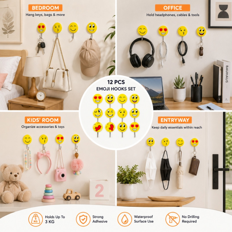 Emoji Wall Hooks