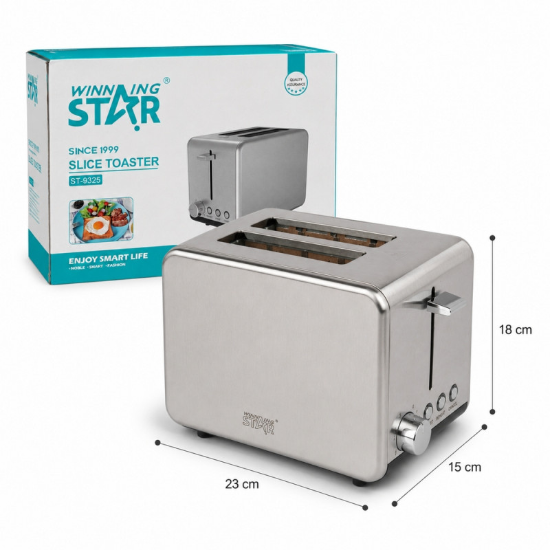 Stainless Steel Slice Toaster