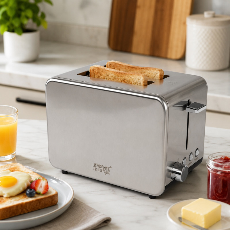 Stainless Steel Slice Toaster