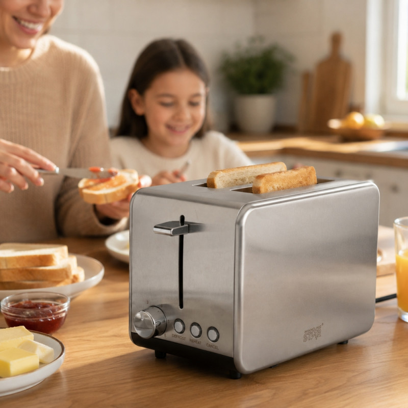 Stainless Steel Slice Toaster