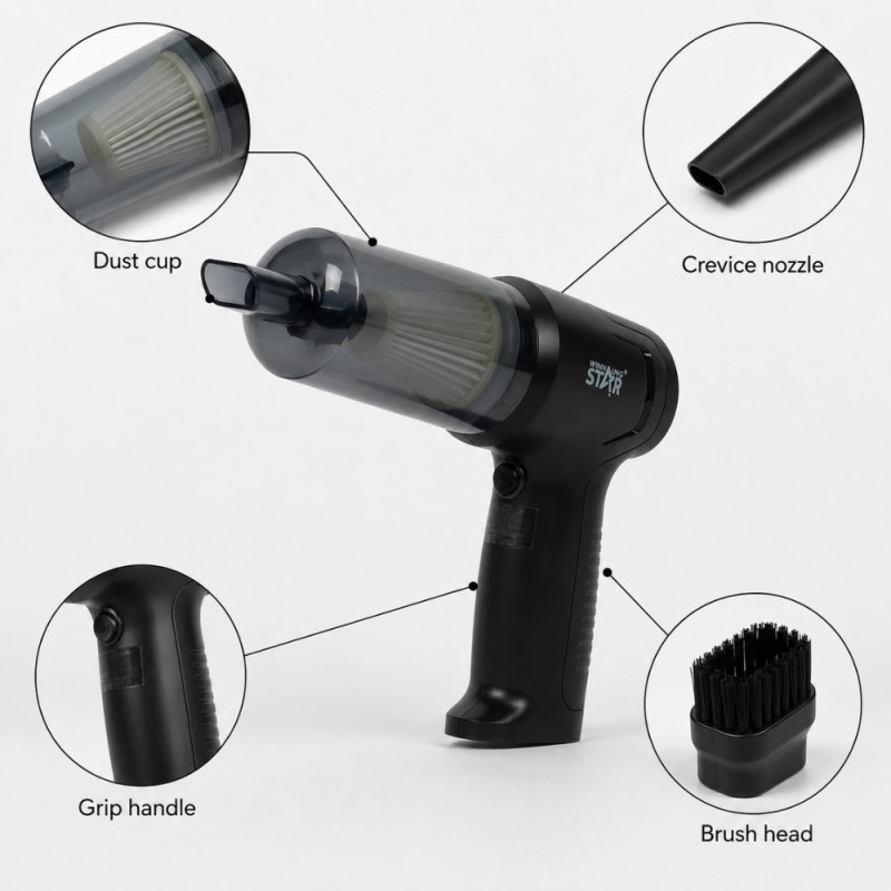 3-in-1 Car Vacuum Cleaner – Compact