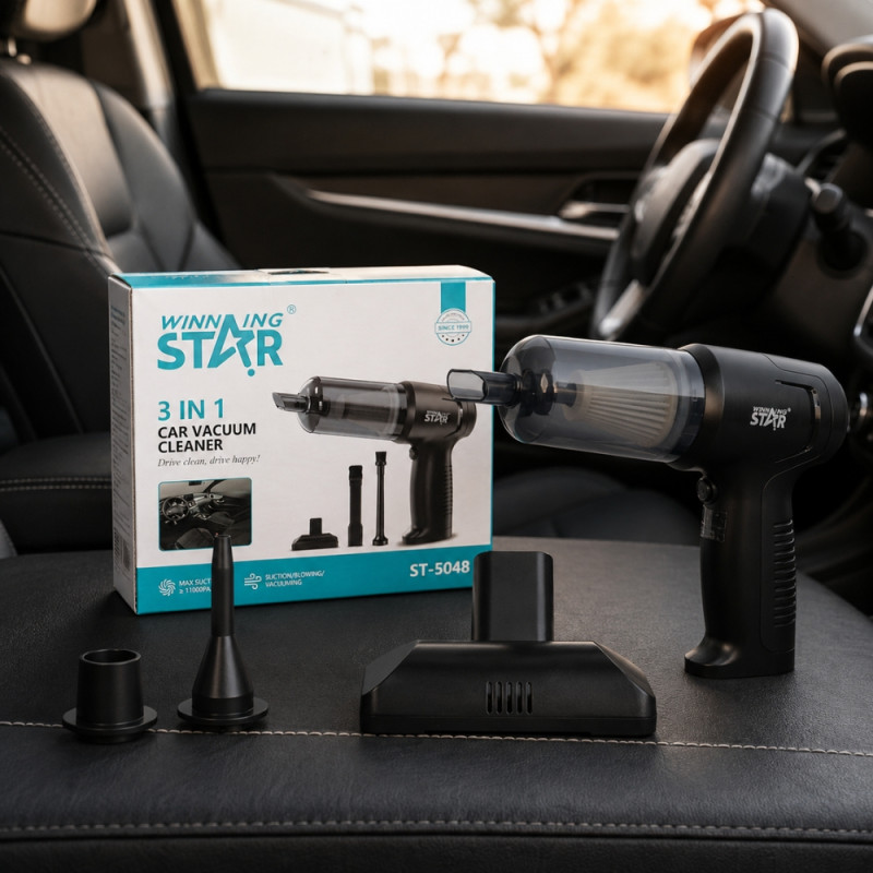 3-in-1 Car Vacuum Cleaner – Compact