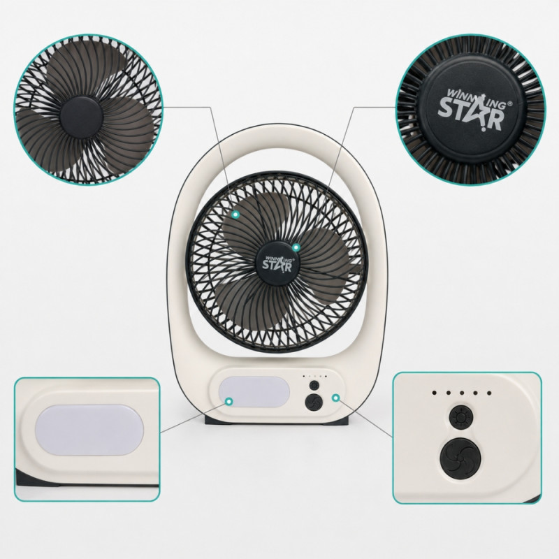 Winning Star Rechargeable Fan