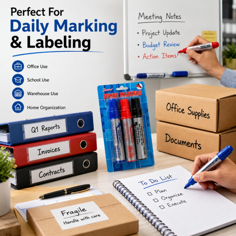 Classic marker – Black Premium Quality (3 PCS)