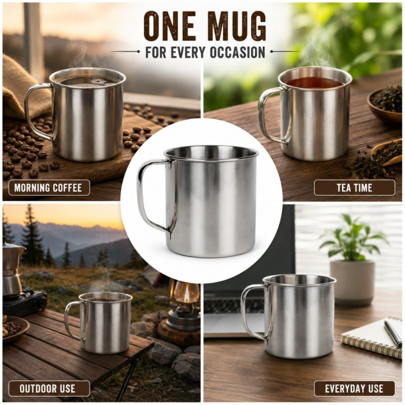 Stylish Cup – Silver Premium Quality (10 x 10 cm)