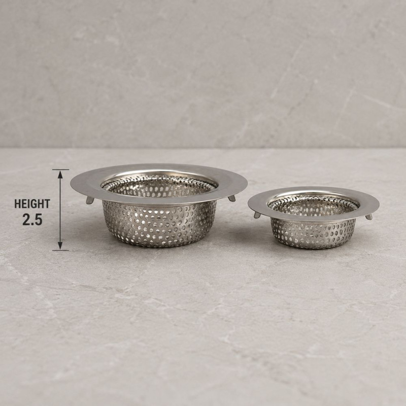 Basin Strainer Set – Silver