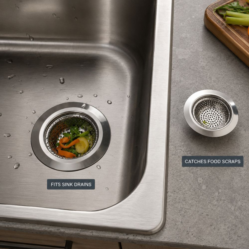 Basin Strainer Set – Silver