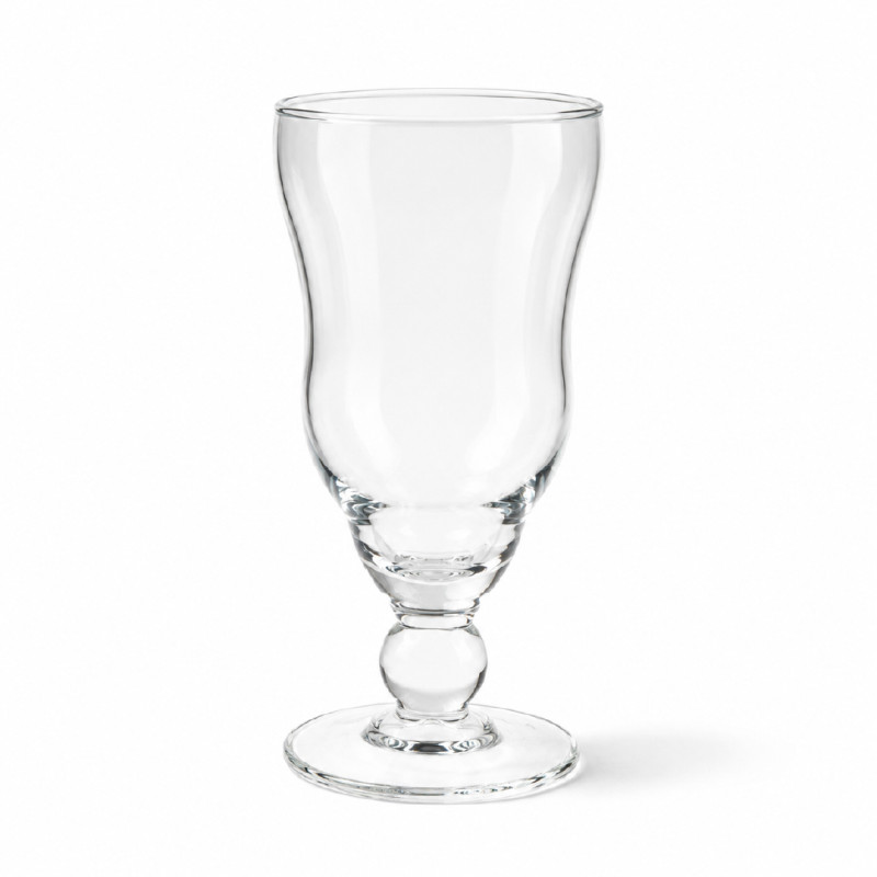Serene Spaces Living Wazon Pedestal Glass Urn Vase – 18 x 8 cm – Transparent