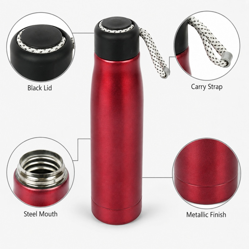 Classic vacuum flask – Red Premium Quality (25.5cm)