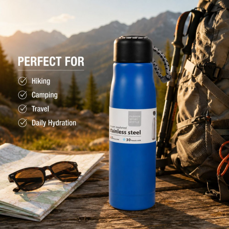 Classic vacuum flask – Black Premium Quality (25.5cm)