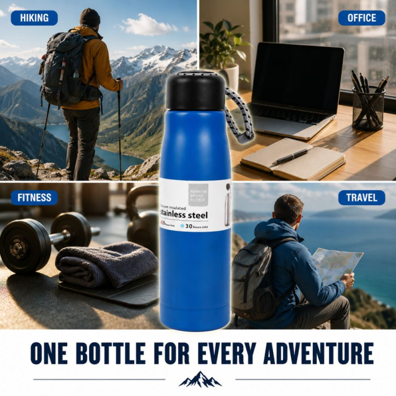 Classic vacuum flask – Black Premium Quality (25.5cm)