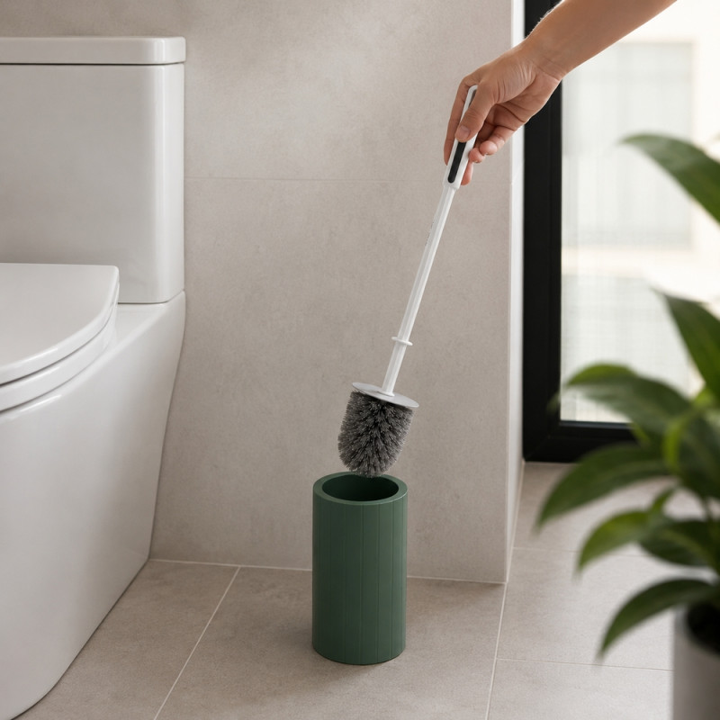 Artisan Made Toilet Brush Set Designed for Home & Professional Cleaning – Teal