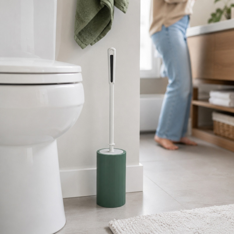 Artisan Made Toilet Brush Set Designed for Home & Professional Cleaning – Teal