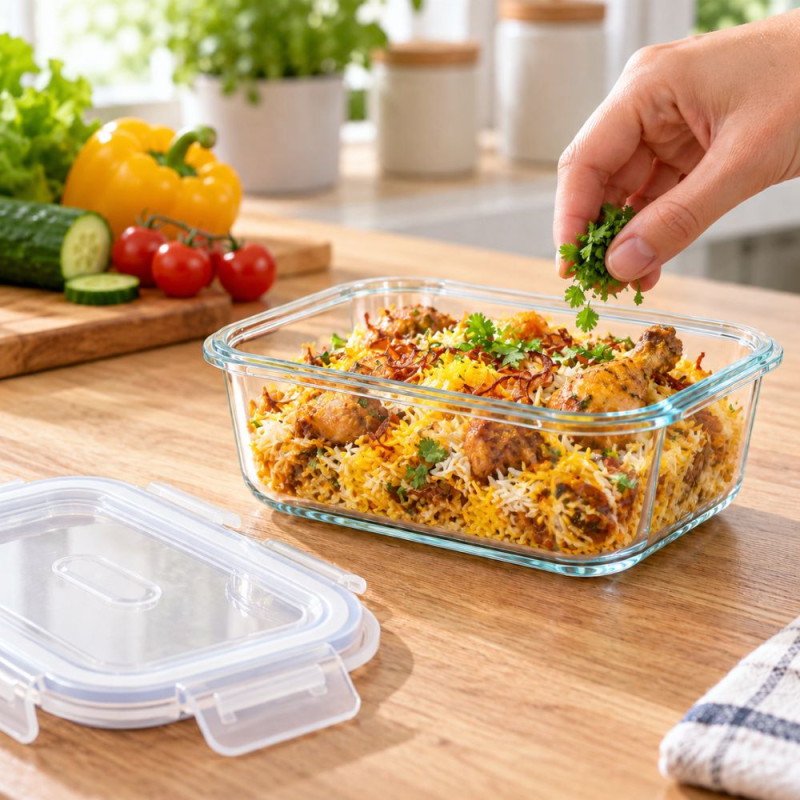 Glass Food Storage Container