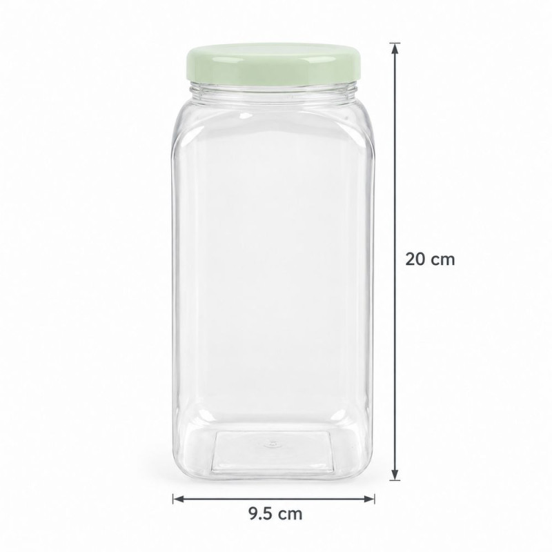 Square Storage Jar